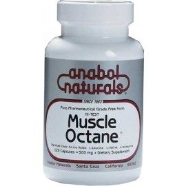 Anabol Naturals, Hi-Test Muscle Octane do BCAA 500 mg 60 Cáp